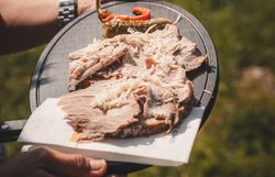 Almjause in der Kitzhütte im Gebiet Eisenstraße im Mostviertel.