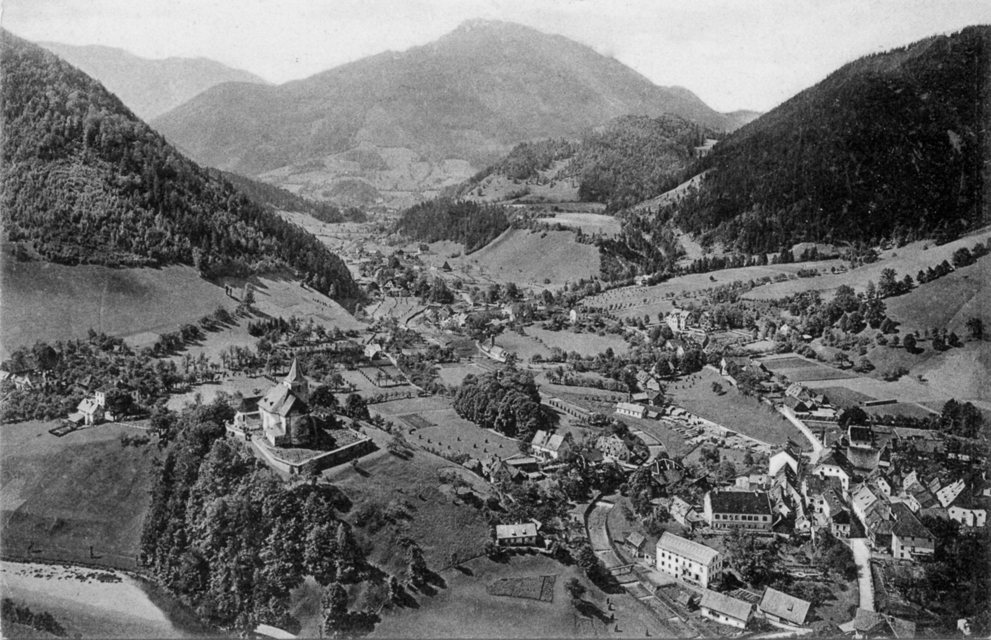 Ansichtskarte Hollenstein in alter Ansicht