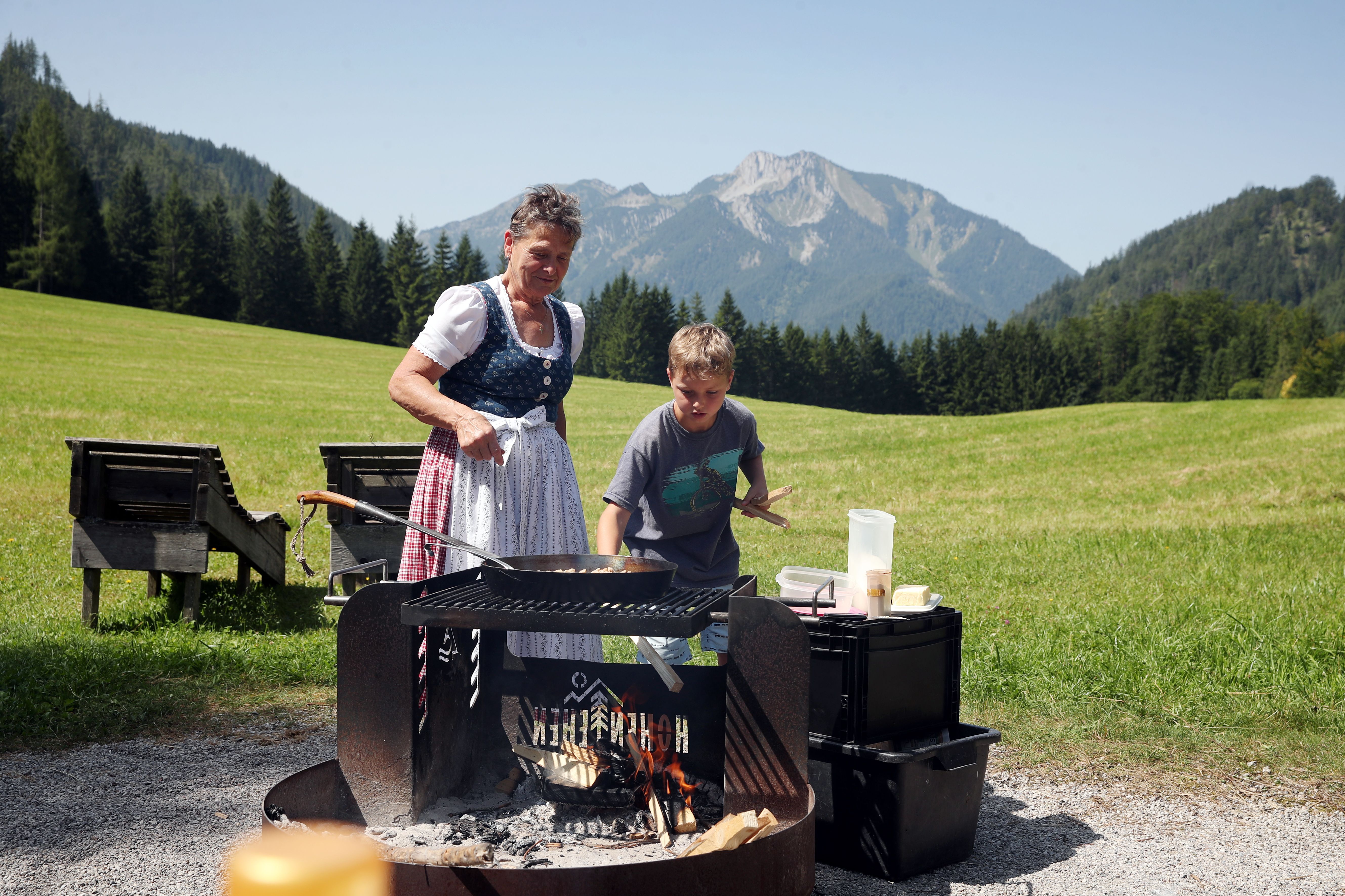 Grießsterzkochen auf der Promau
