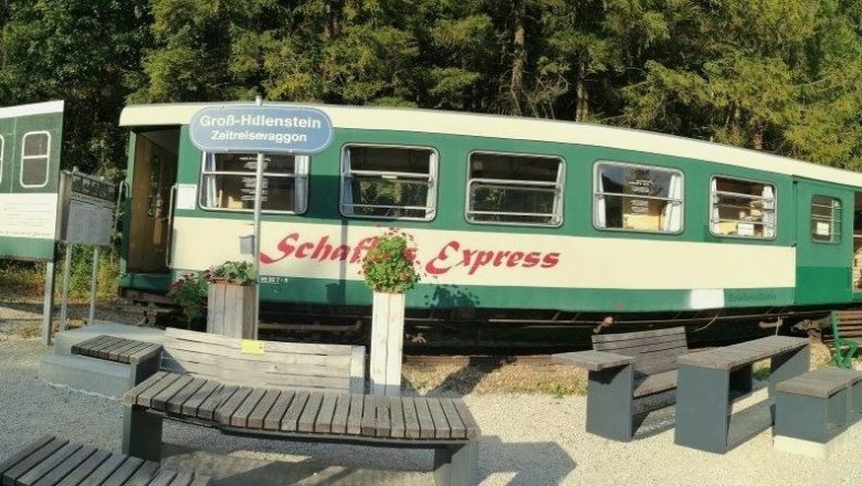 Zeitreisewaggon Gro&szlig;hollenstein, &copy; Petra Mandl