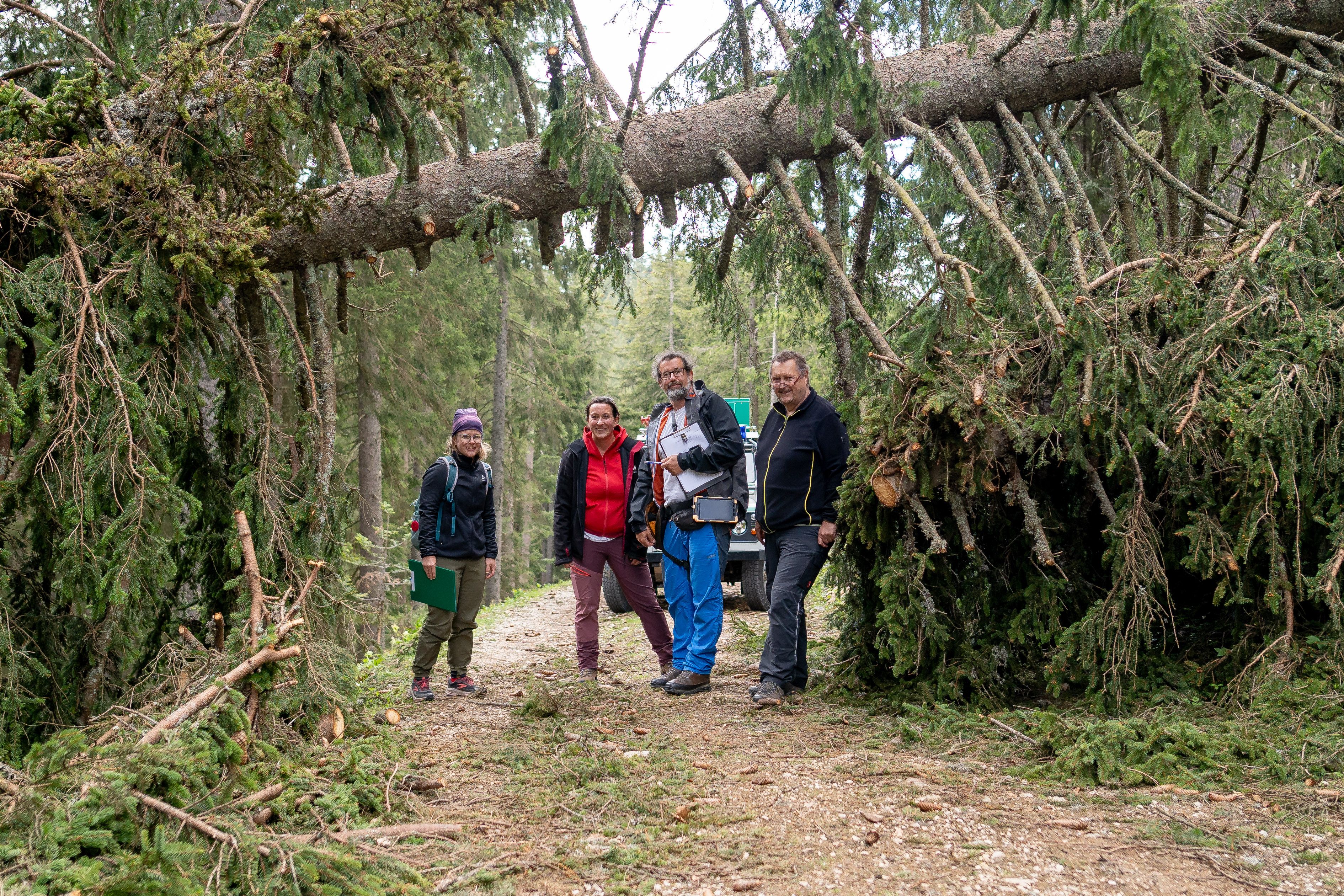Team bei Erhebungen im Naturpark NÖ Eisenwurzen