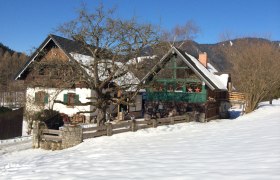 Hannis Farbscheune im Winter, &copy; Hanni Reichlin